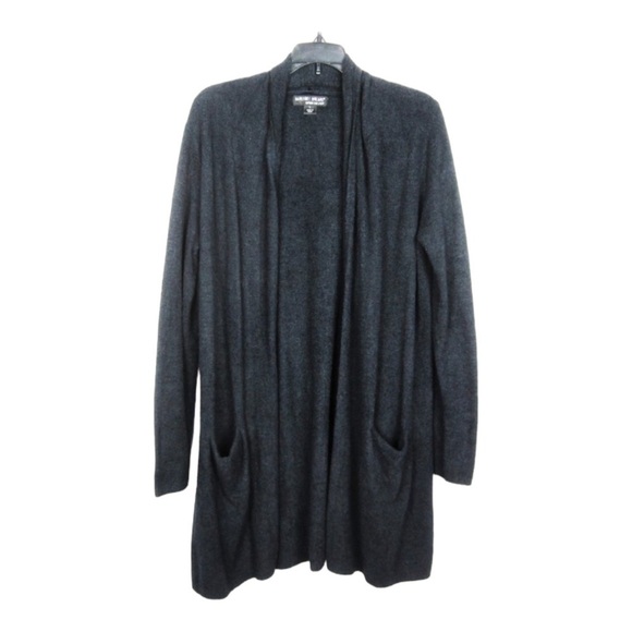 BAREFOOT DREAMS CozyChic Lite Long Cardigan Sweater Black 1X NEW Comfy - Picture 8 of 9